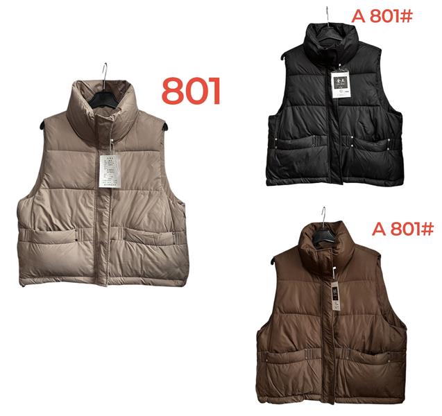 Жилетка Peng (M-2XL) A801 black (деми)