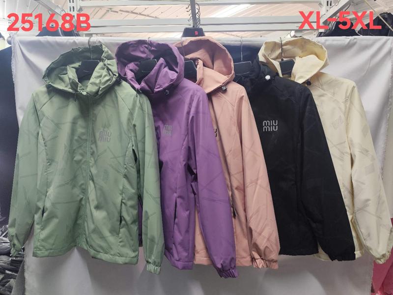 Ветровка Lina (XL-5XL) 25168B khaki (деми)