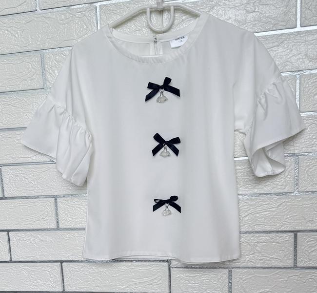 Блузка Moda school (122-146) 8560 white (лето)