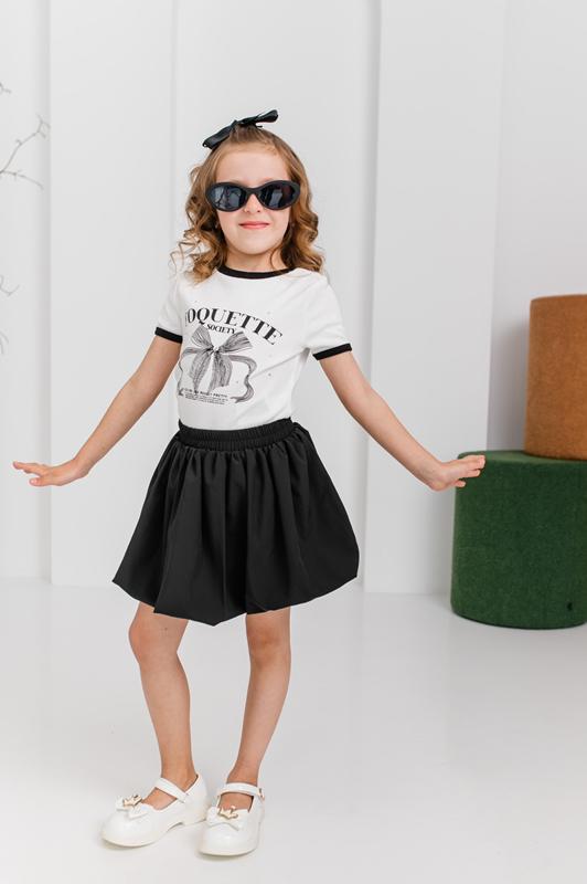 Юбка Moda school (122-146) 8537 black (лето)