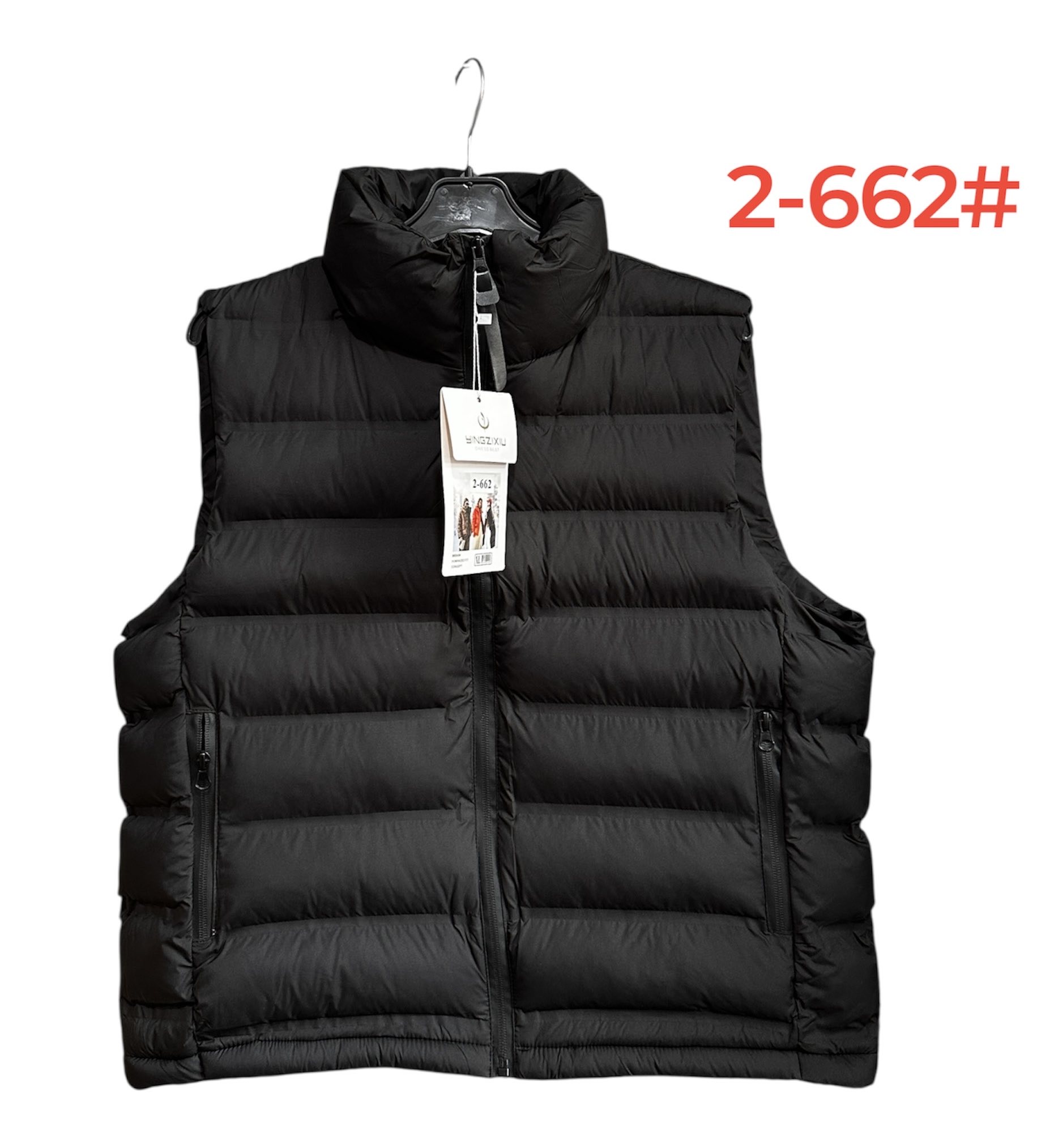 Жилетка Katty (M-2XL) 2-662 black (деми)