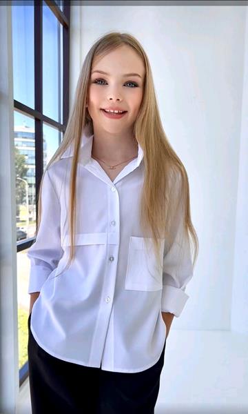 Рубашка Miki Maki (140-164) MM273 white (деми)