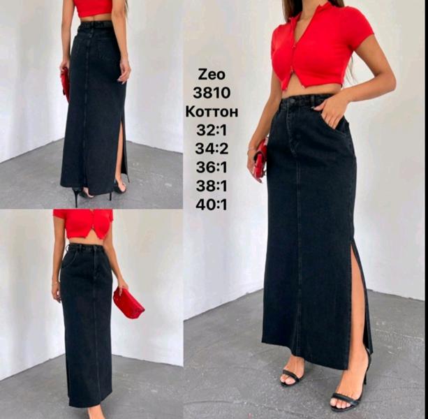Юбка Jeans Style (34-42) 3810 black (лето)