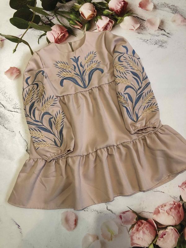 Платье Moda school (128-146) M83 nude (лето)