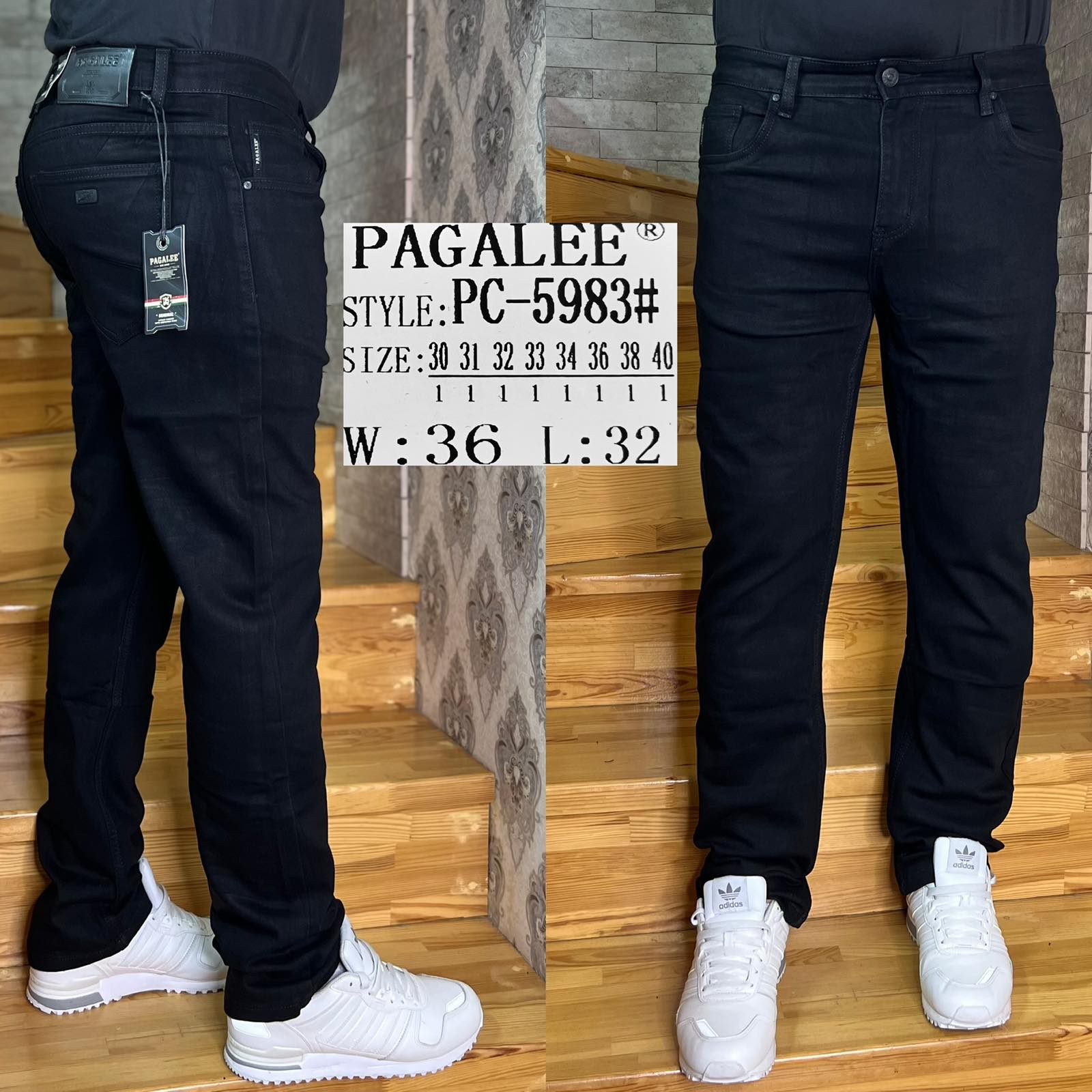 Джинсы God Baron (30-40) PC5983 blue (деми)