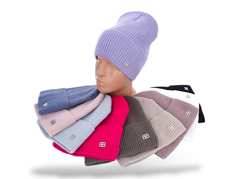 Шапка КОРОЛЕВА (one size) 31-05 mix (зима)