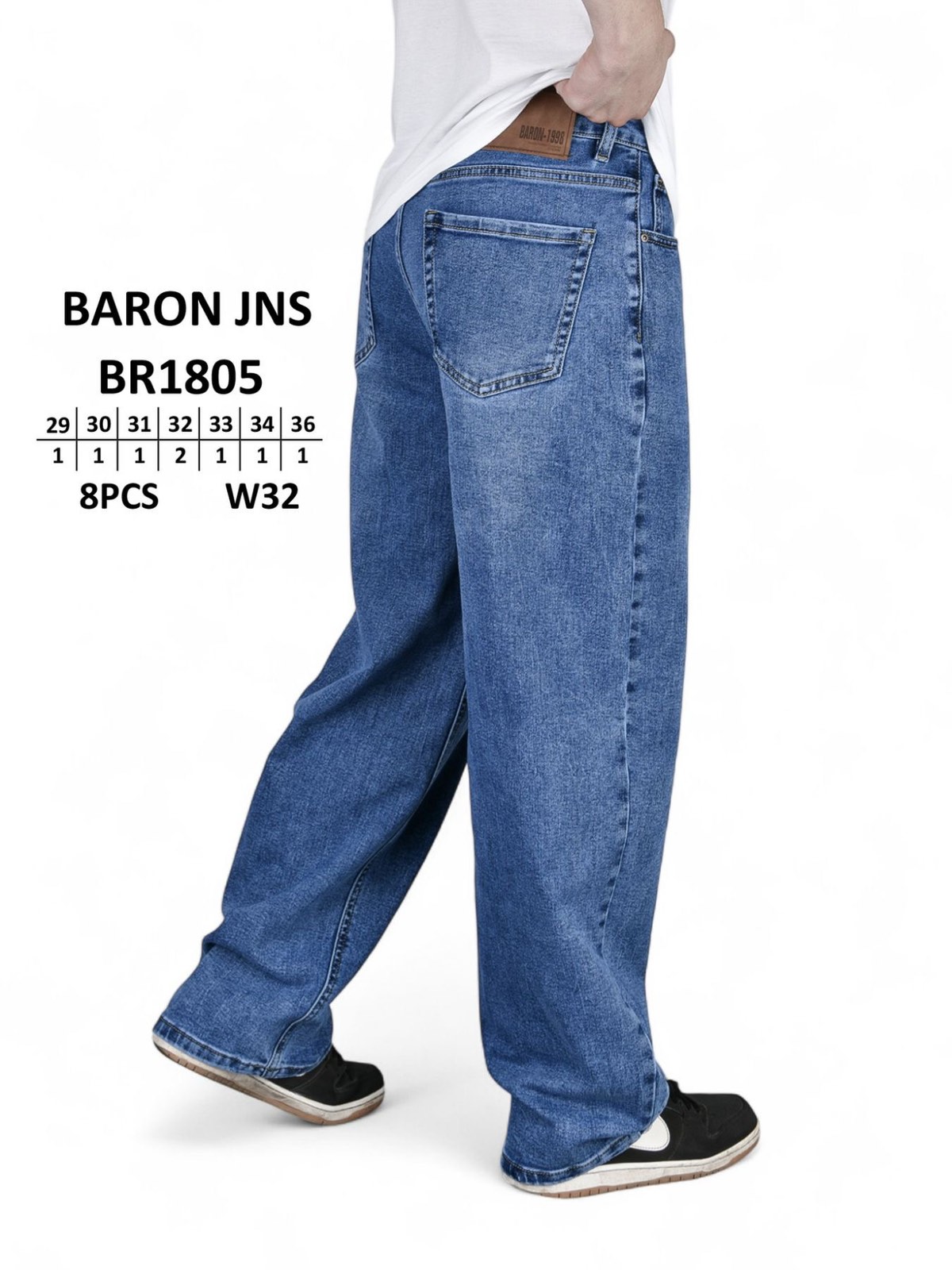 Джинсы God Baron (29-38) BR1805 blue (деми)