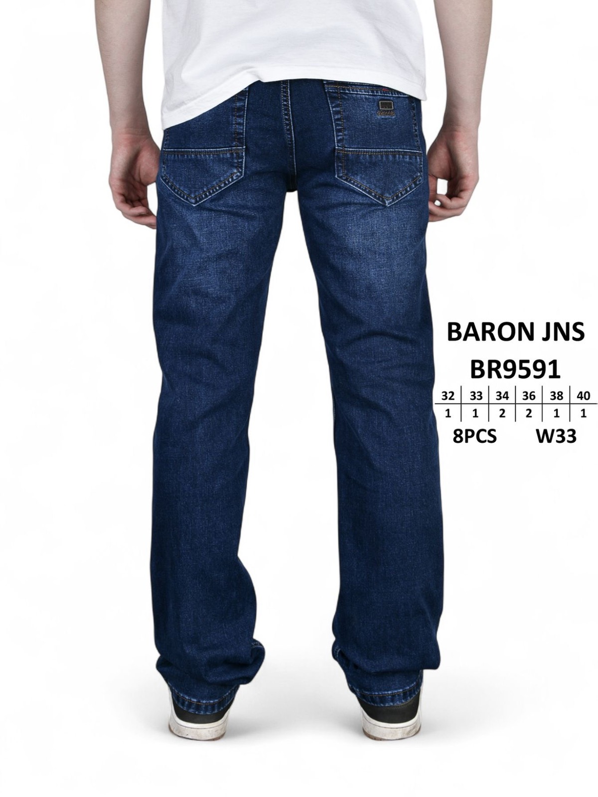 Джинсы God Baron (32-40) BR9591 blue (деми)