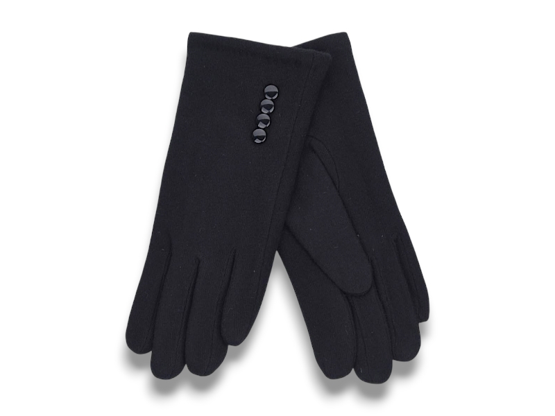 Перчатки КОРОЛЕВА (6.5-8.5) B15-89 black (зима)