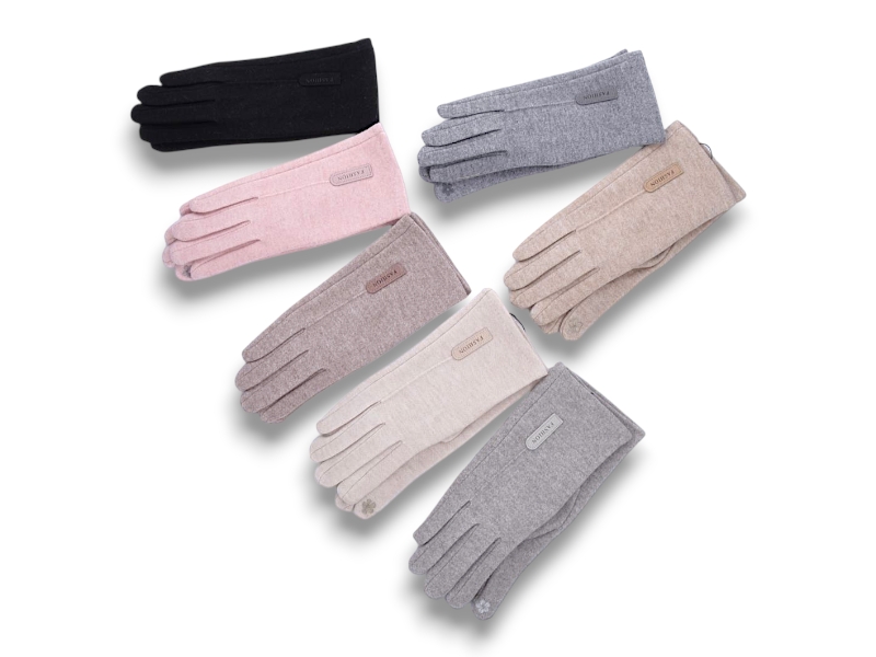 Перчатки КОРОЛЕВА (6.5-8.5) В16-61 mix (зима)