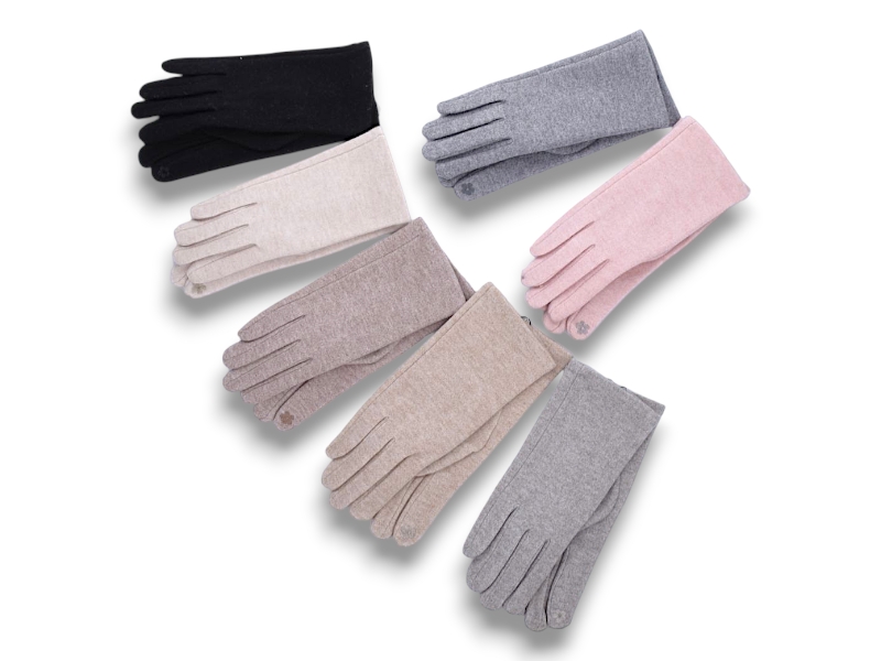 Перчатки КОРОЛЕВА (6.5-8.5) В16-71 mix (зима)