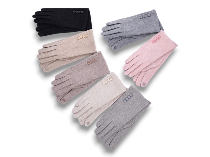 Перчатки КОРОЛЕВА (6.5-8.5) В16-87 mix (зима)