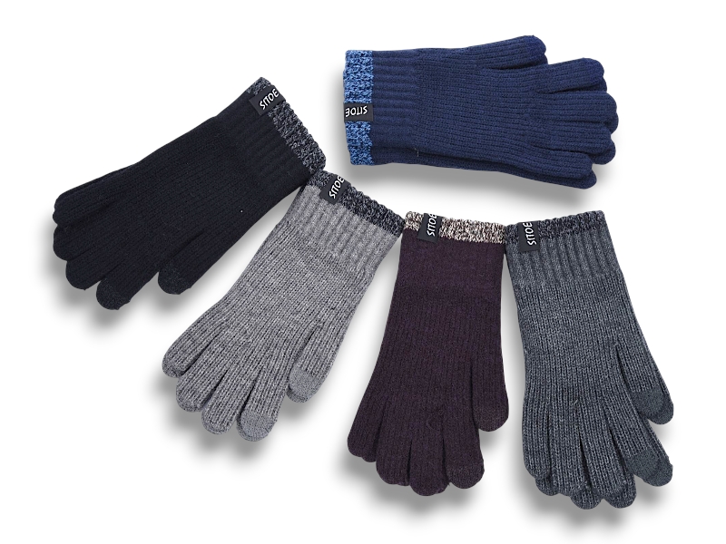 Перчатки КОРОЛЕВА (one size) A19 mix (зима)