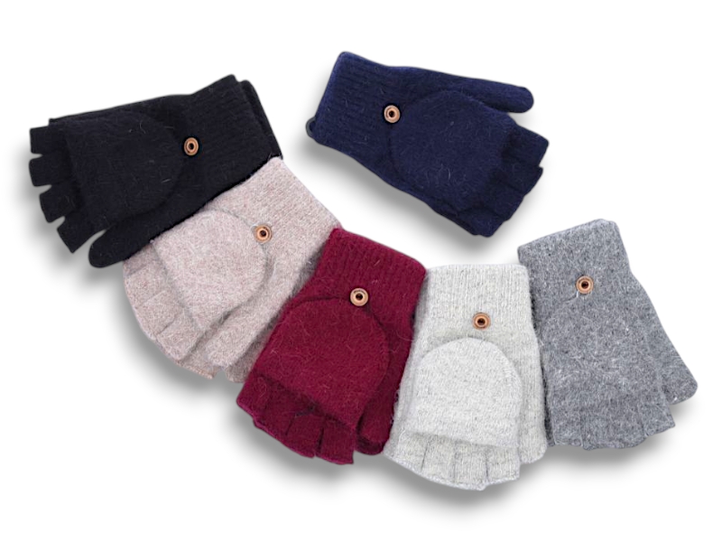 Варежки КОРОЛЕВА (one size) C35 mix (зима)