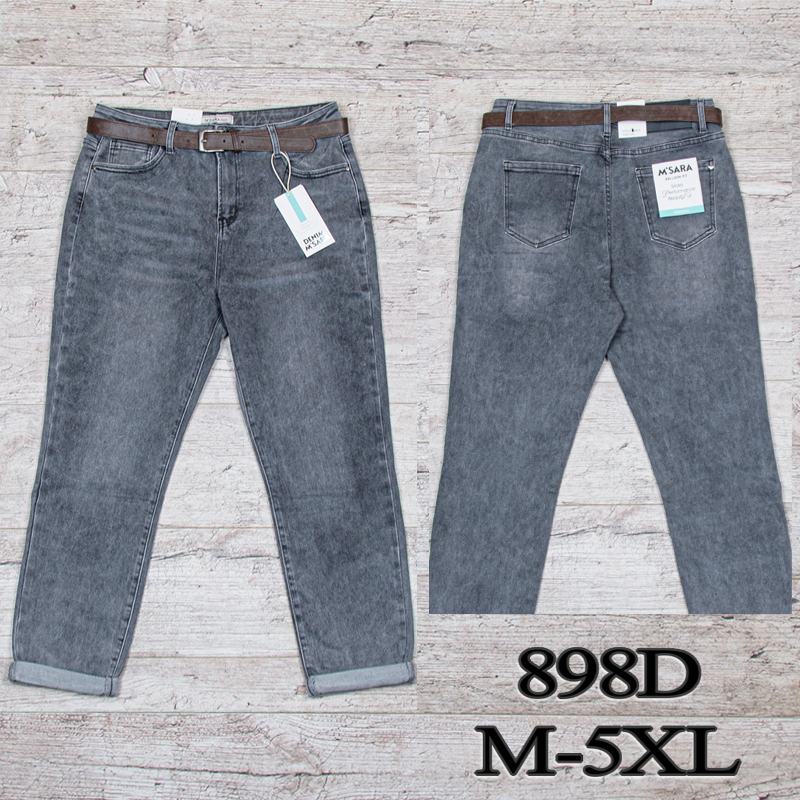 Джинсы UNO2 (M-5XL) 898D (деми)