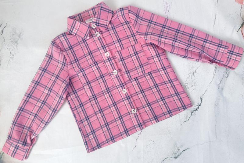 Рубашка Moda school (98-116) 8560-1 pink (деми)