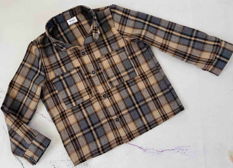 Рубашка Moda school (98-116) 8560-1 brown (деми)