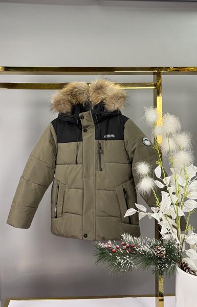 Куртка Delfinka (134-158) WK593 khaki (зима)