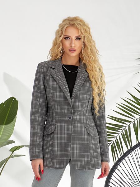 Пиджак Deliv (S-XL) 140 d.grey (деми)