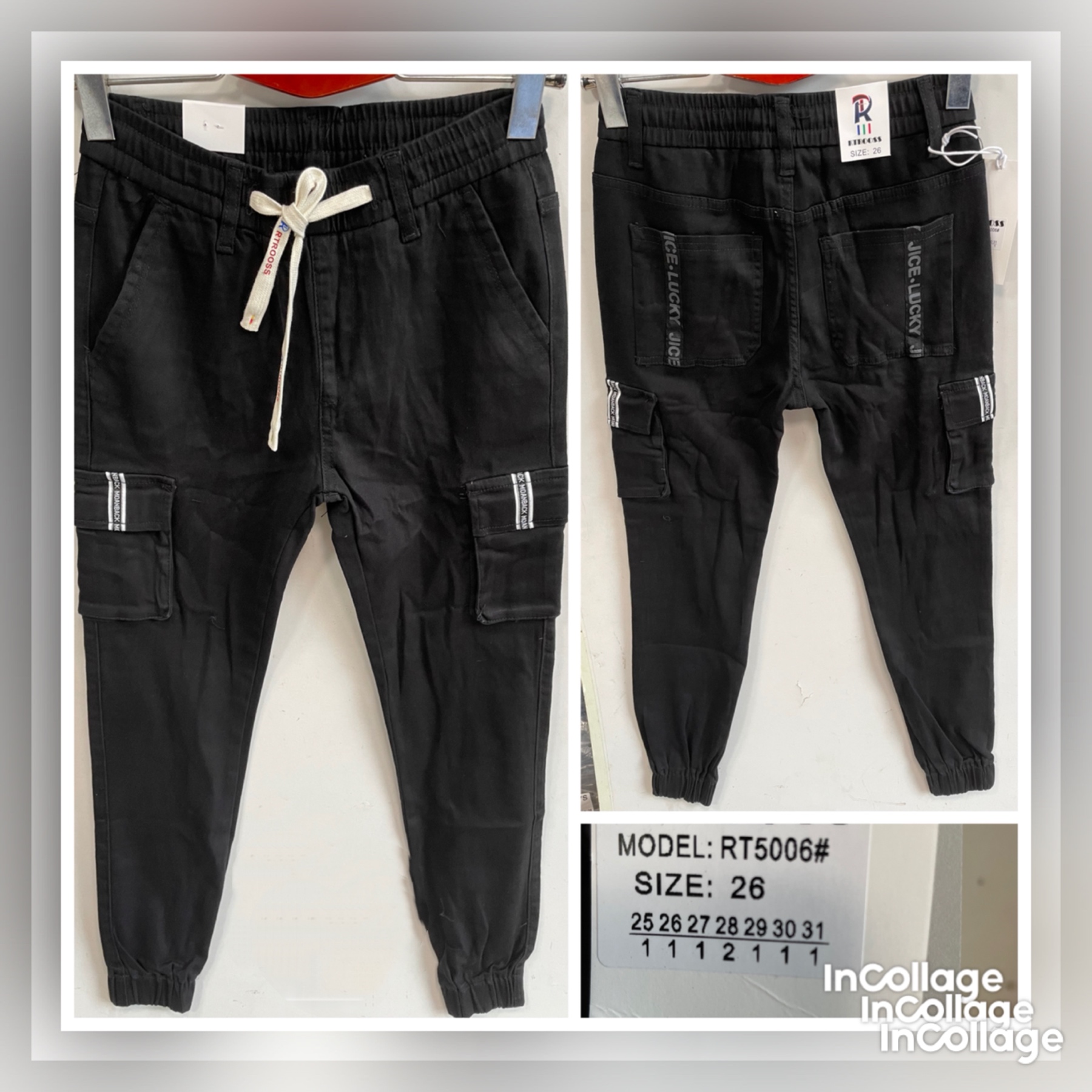 Штаны God Baron (25-31) RT5006 black (деми)