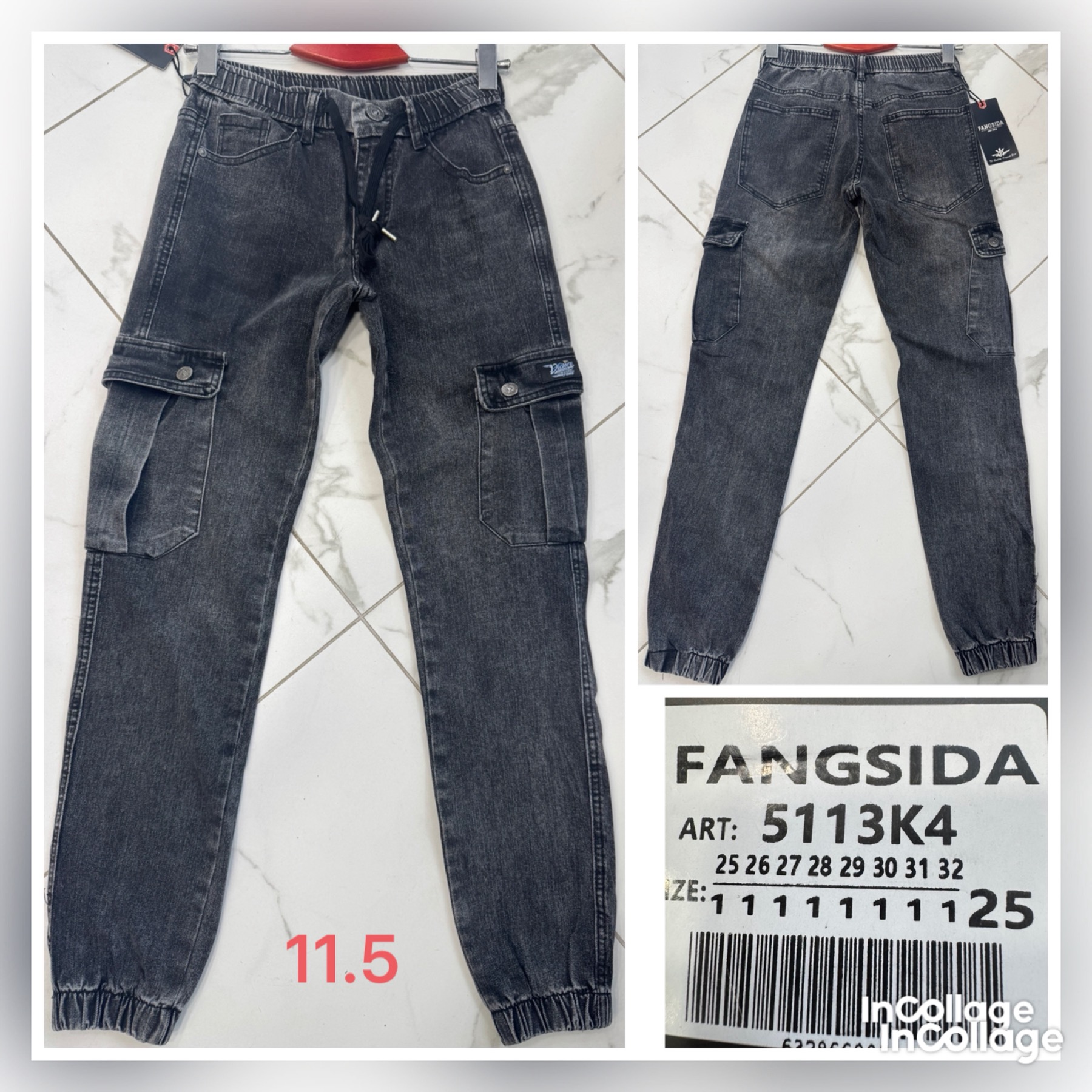 Джинсы God Baron (25-32) 5113K4 grey (деми)