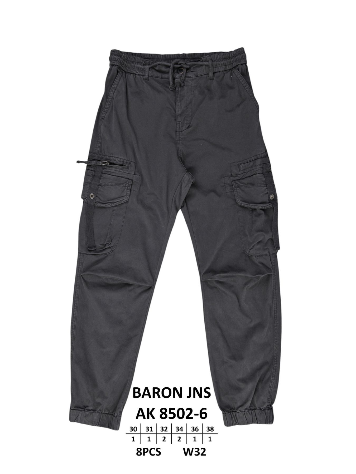 Штаны God Baron (30-38) AK 8502-6 grey (деми)