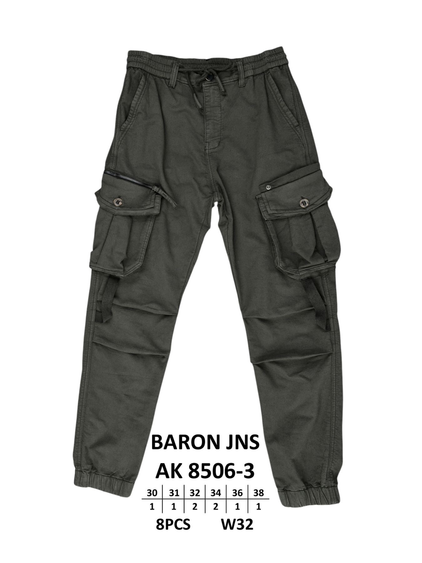 Штаны God Baron (30-38) AK 8506-3 grey (деми)