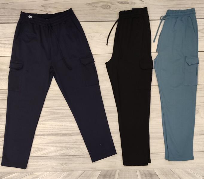 Штаны спорт Annet (58-66) YT21101 blue (деми)