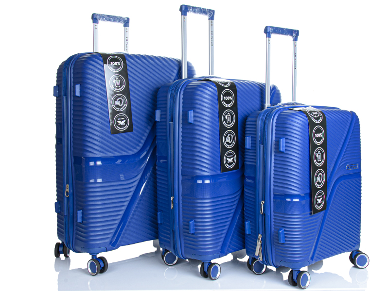 Набор чемоданов Карманчик (75*30*48) 1120 blue (деми)