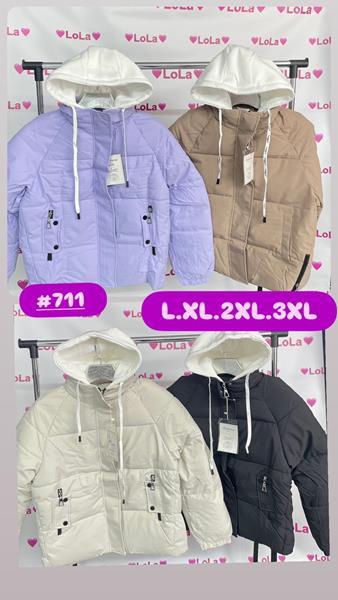 Куртка Annet (L-3XL) LO711 brown (деми)