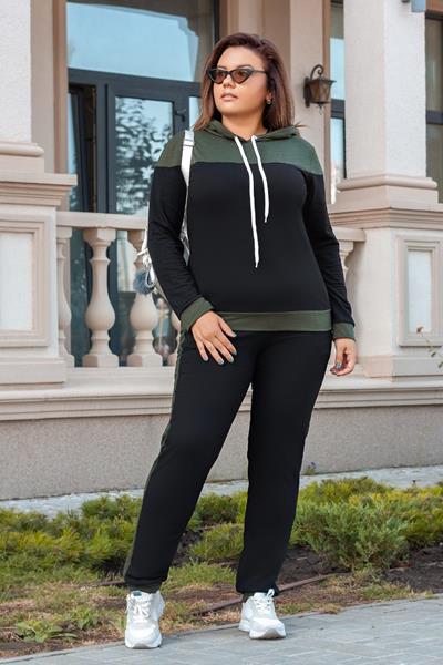 Костюм спорт Modnulya (50-56) 2039 black (деми)