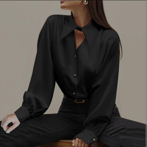 Блузка Modnulya (42-52) 3301 black (деми)