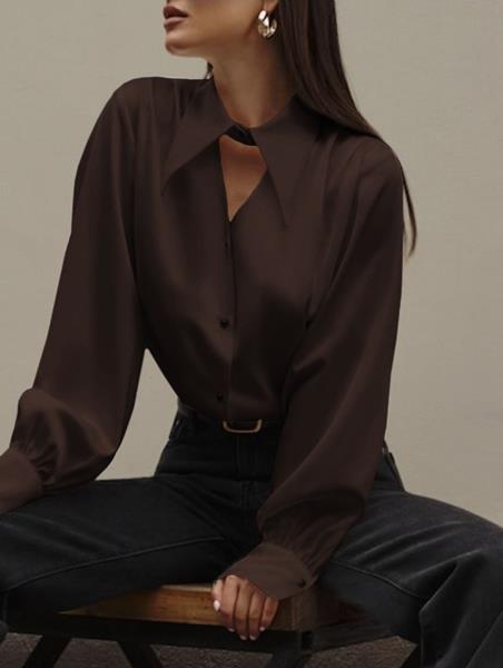 Блузка Modnulya (42-52) 3301 brown (деми)