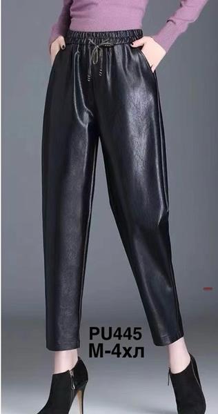 Штаны Minh (42-52) PU444 black (деми)