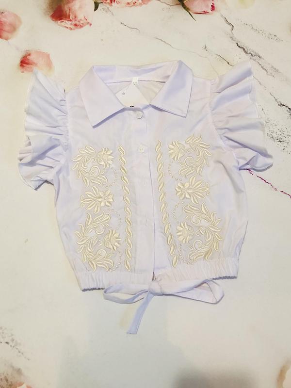 Блузка Moda school (110-128) M119 white (лето)