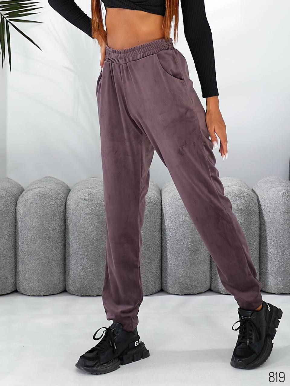 Штаны спорт Loren (44-58) 819 brown (деми)