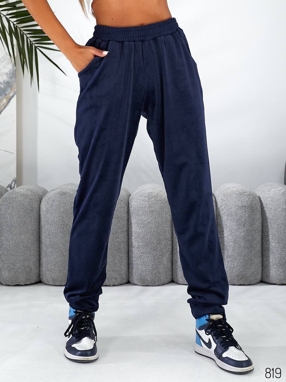 Штаны спорт Loren (44-58) 819 navy (деми)