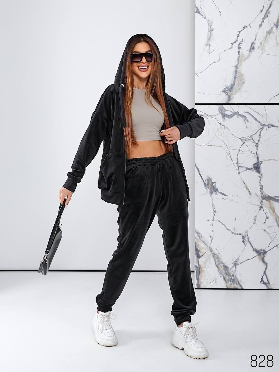 Костюм спорт Loren (44-58) 828 black (деми)