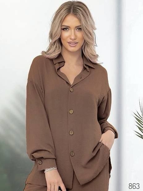 Рубашка Loren (44-58) 863 brown (деми)