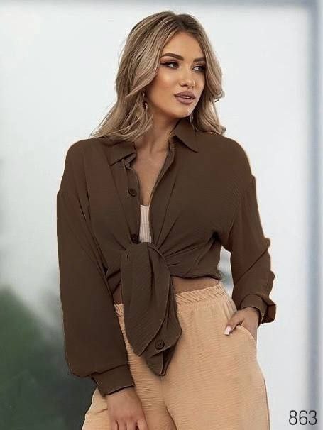 Рубашка Loren (44-58) 863 khaki (деми)