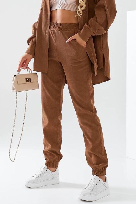 Штаны спорт Loren (42-56) 929 brown (деми)