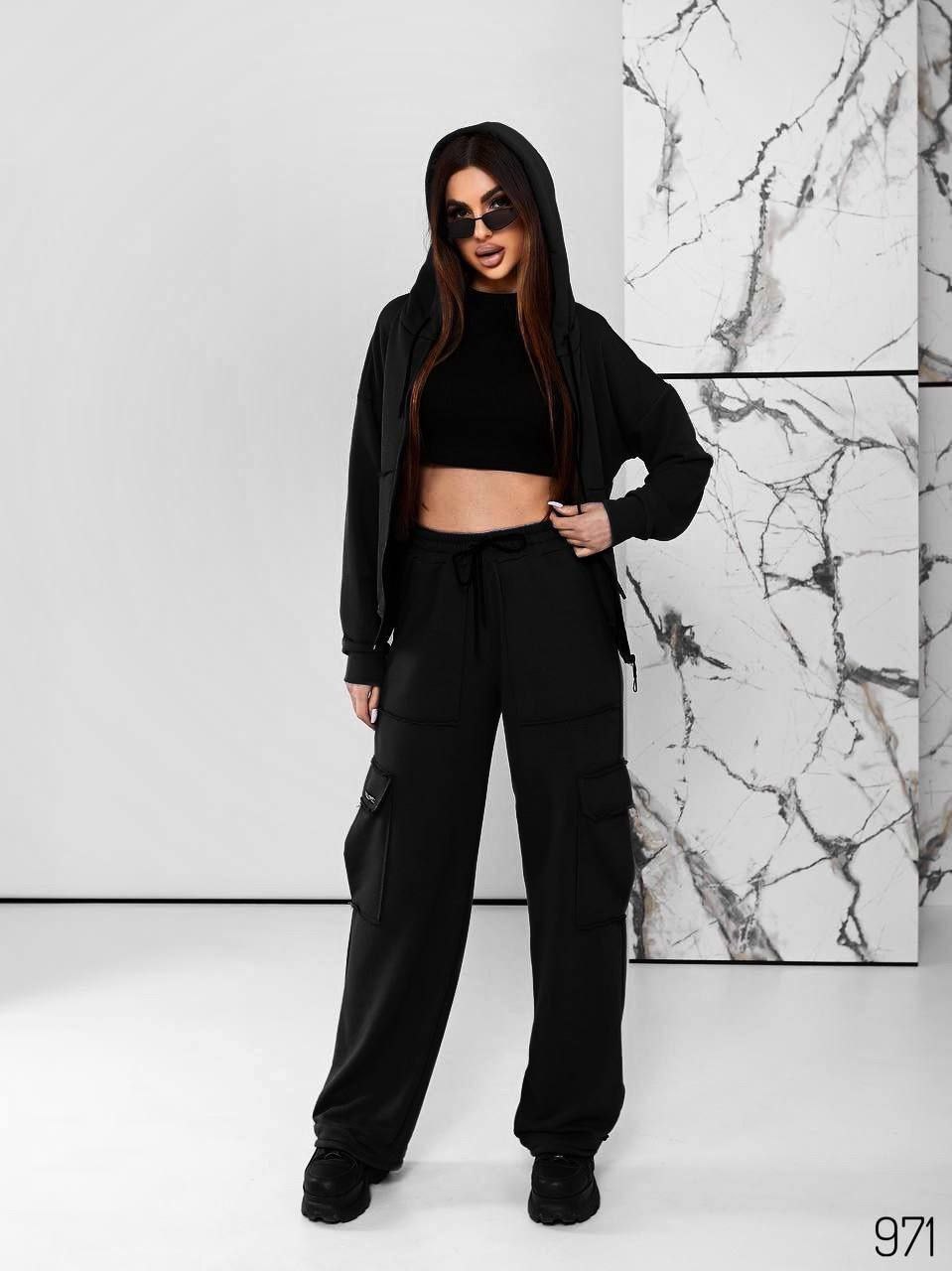 Костюм спорт Loren (42-48) 971 black (деми)