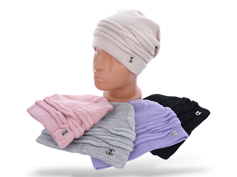 Шапка КОРОЛЕВА (one size) R25 mix (зима)