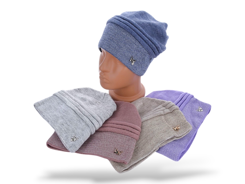 Шапка КОРОЛЕВА (one size) R28 mix (зима)