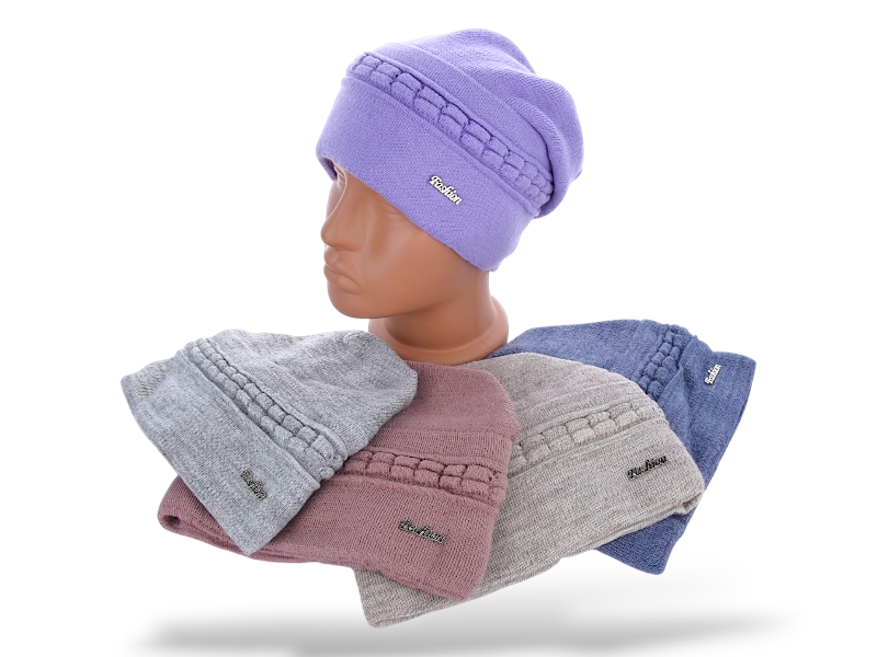 Шапка КОРОЛЕВА (one size) R30 mix (зима)