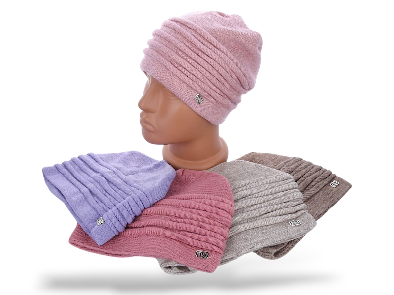 Шапка КОРОЛЕВА (one size) R11 mix (зима)