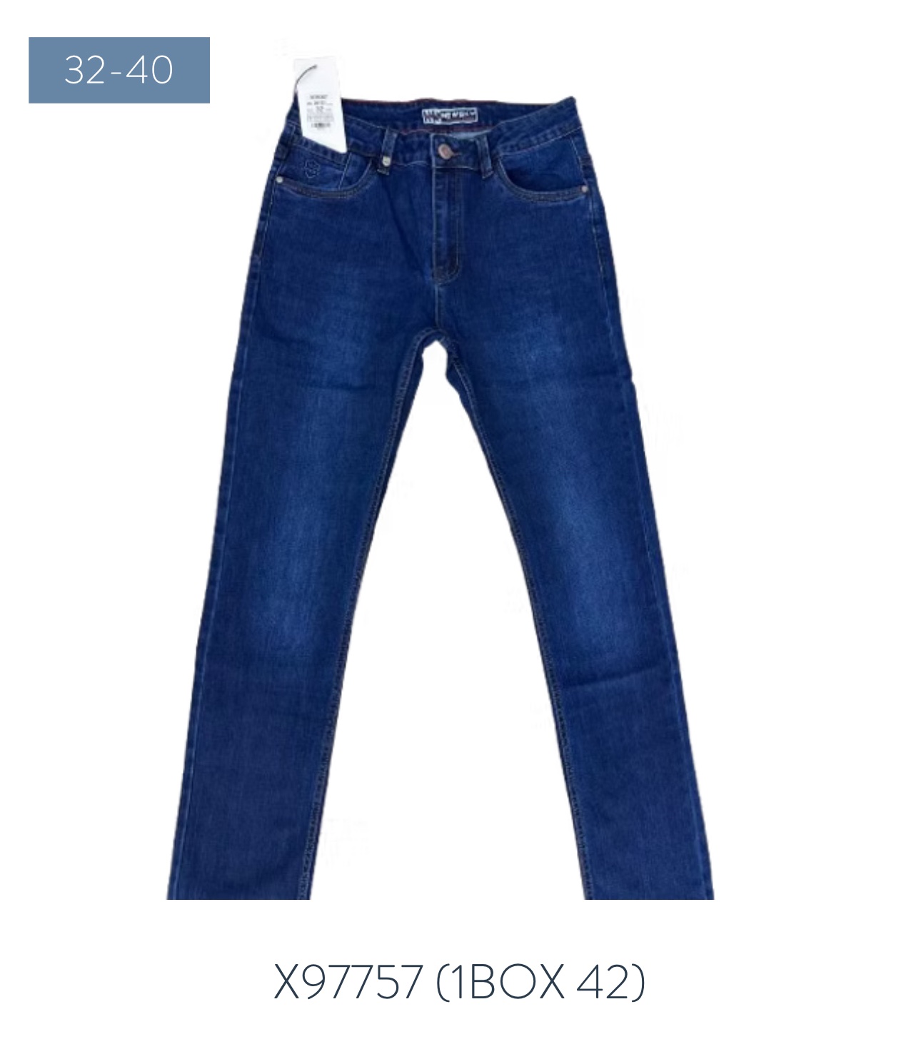 Джинсы God Baron (32-40) N97757 blue (деми)