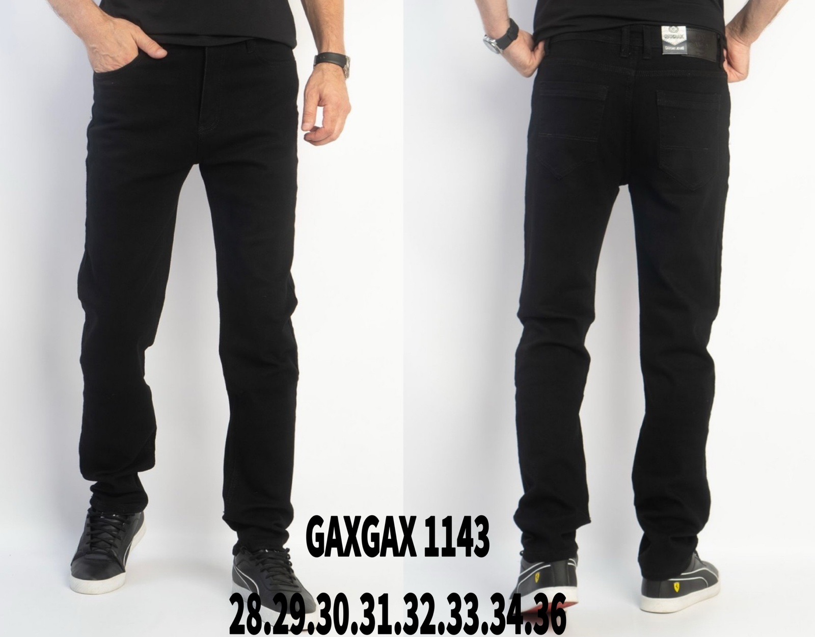 Джинсы God Baron (28-36) GAXGAX1143 black (деми)