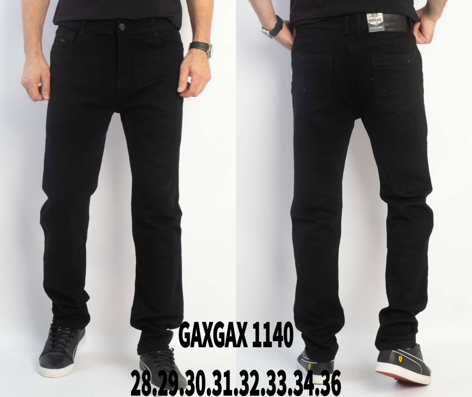 Джинсы God Baron (28-36) GAXGAX1140 black (деми)