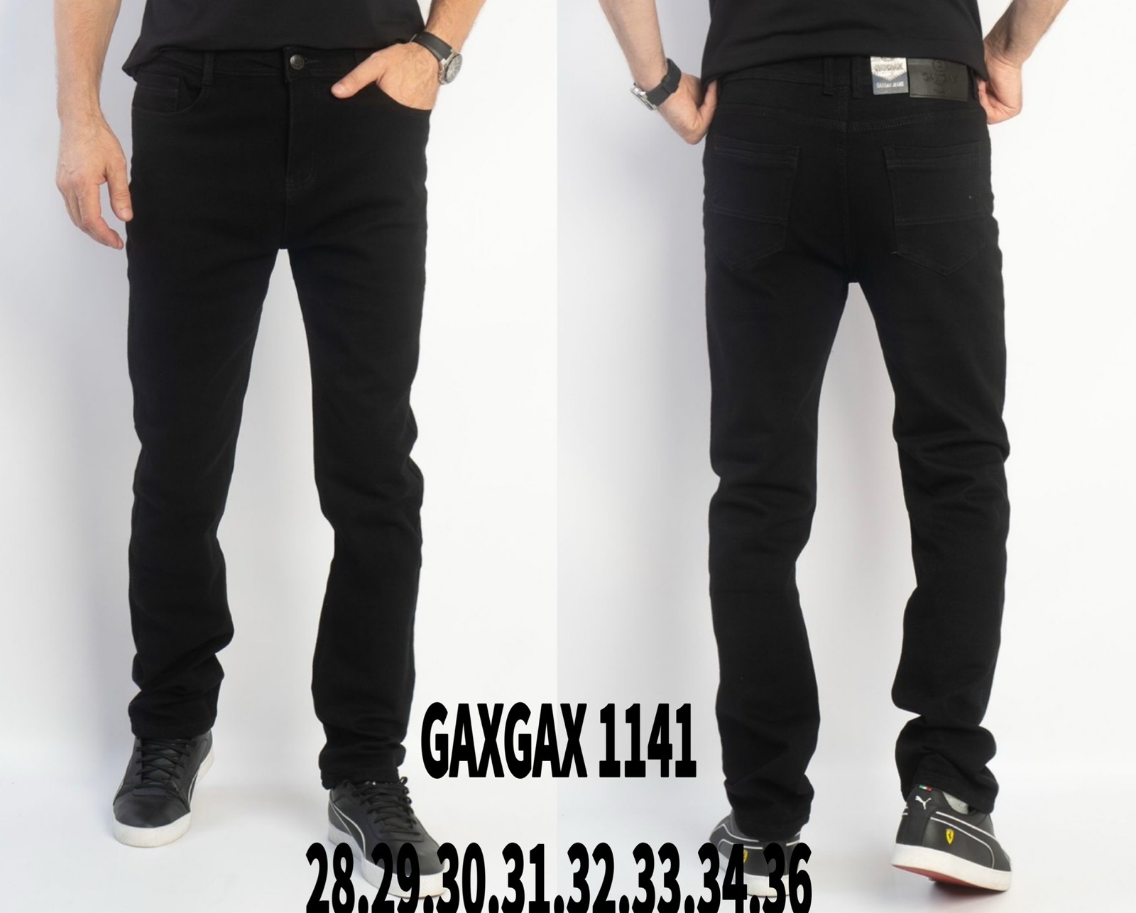 Джинсы God Baron (28-36) GAXGAX1141 black (деми)